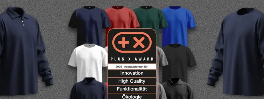 Qualitex Shirtwear mit dem PLUS X AWARD ausgezeichnet