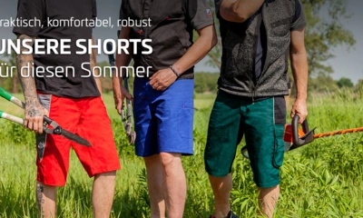 Frühlingsfrische Arbeitskleidung: Die neuen Qualitex Arbeitsshorts
