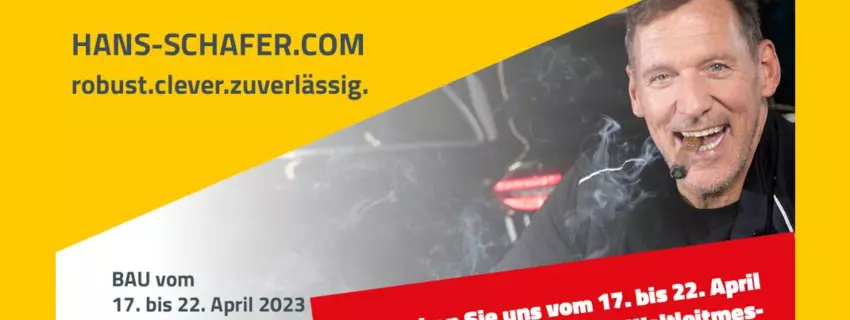 "BAU" from April 17th to 22nd, 2023 - Hans Schäfer Workwear will be there!